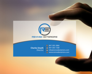Business Card Design by alpesh9520 for Revived Exteriors, Inc. | Design: #13036148