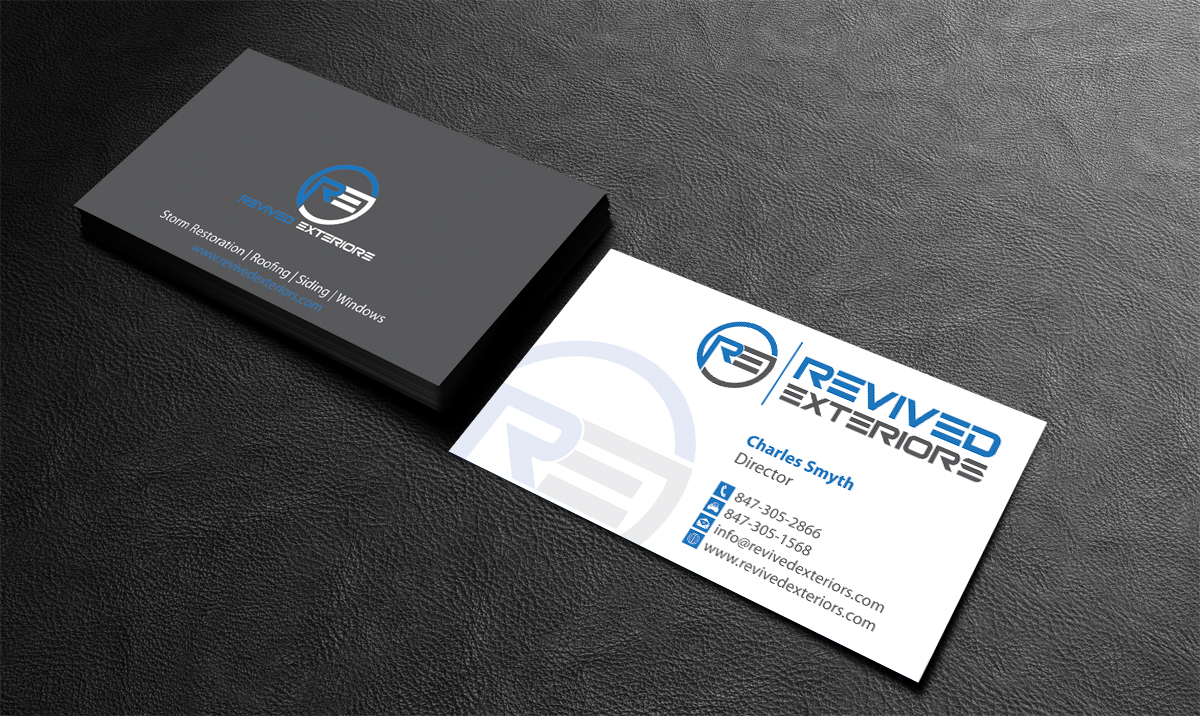 Business Card Design by alpesh9520 for Revived Exteriors, Inc. | Design #13036165