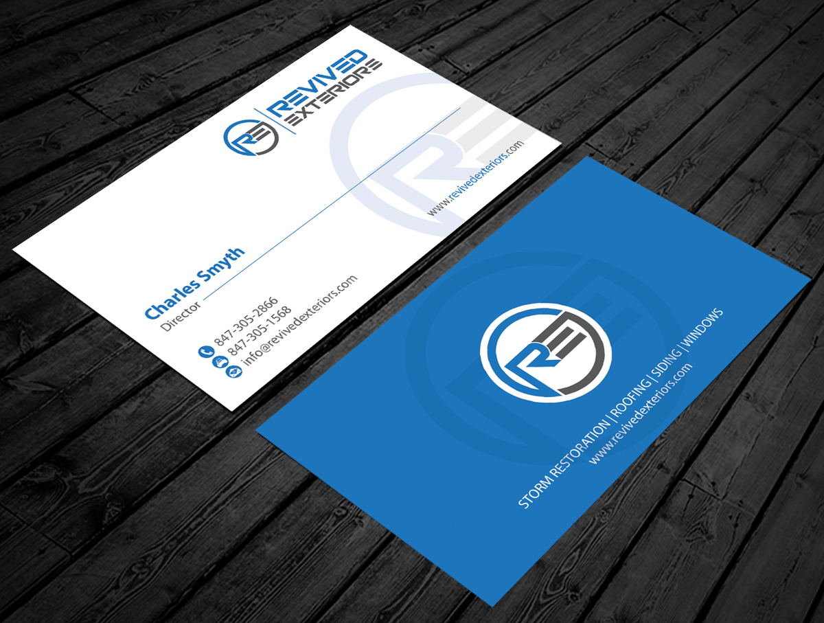 Design de Carte de Visite par alpesh9520 pour Revived Exteriors, Inc. | Design #13048530