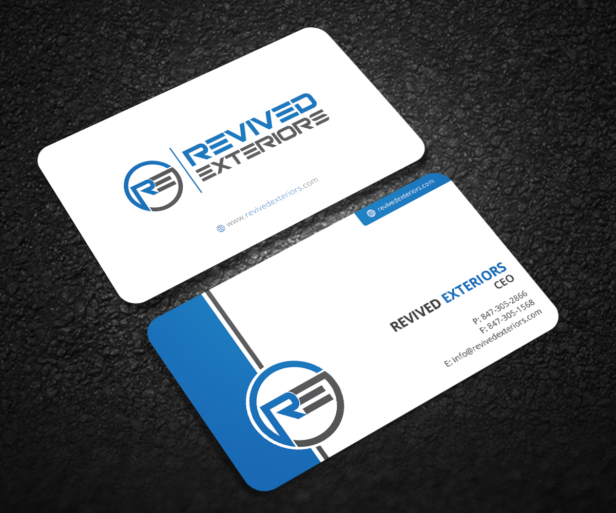 Design de Carte de Visite par Graphic Flame pour Revived Exteriors, Inc. | Design #13037811