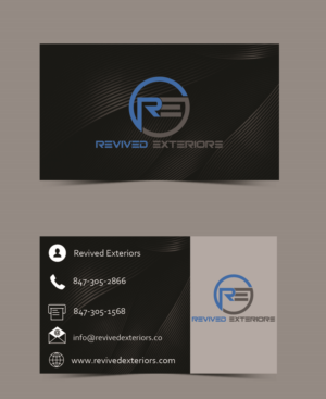 Business Card Design by Galpa_Design for Revived Exteriors, Inc. | Design: #13127276
