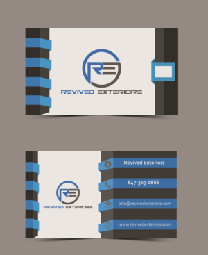 Business Card Design by Galpa_Design for Revived Exteriors, Inc. | Design: #13127281