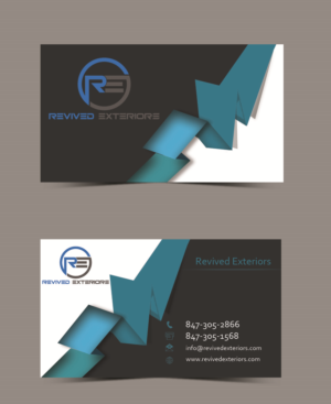 Business Card Design by Galpa_Design for Revived Exteriors, Inc. | Design: #13127493