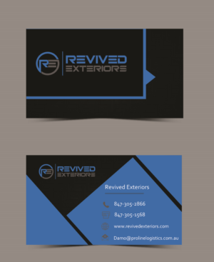 Business Card Design by Galpa_Design for Revived Exteriors, Inc. | Design: #13131284