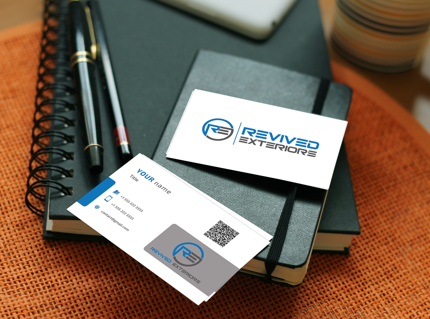 Business Card Design by Hichem RACHEDI for Revived Exteriors, Inc. | Design #13031509
