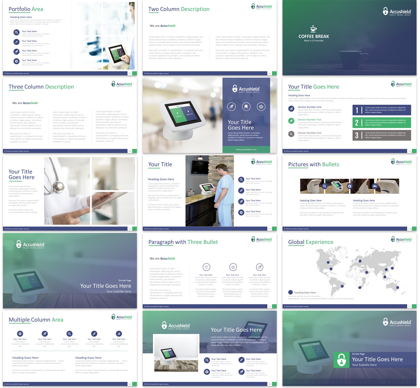 PowerPoint Design by Imazing for accushield | Design #13074294
