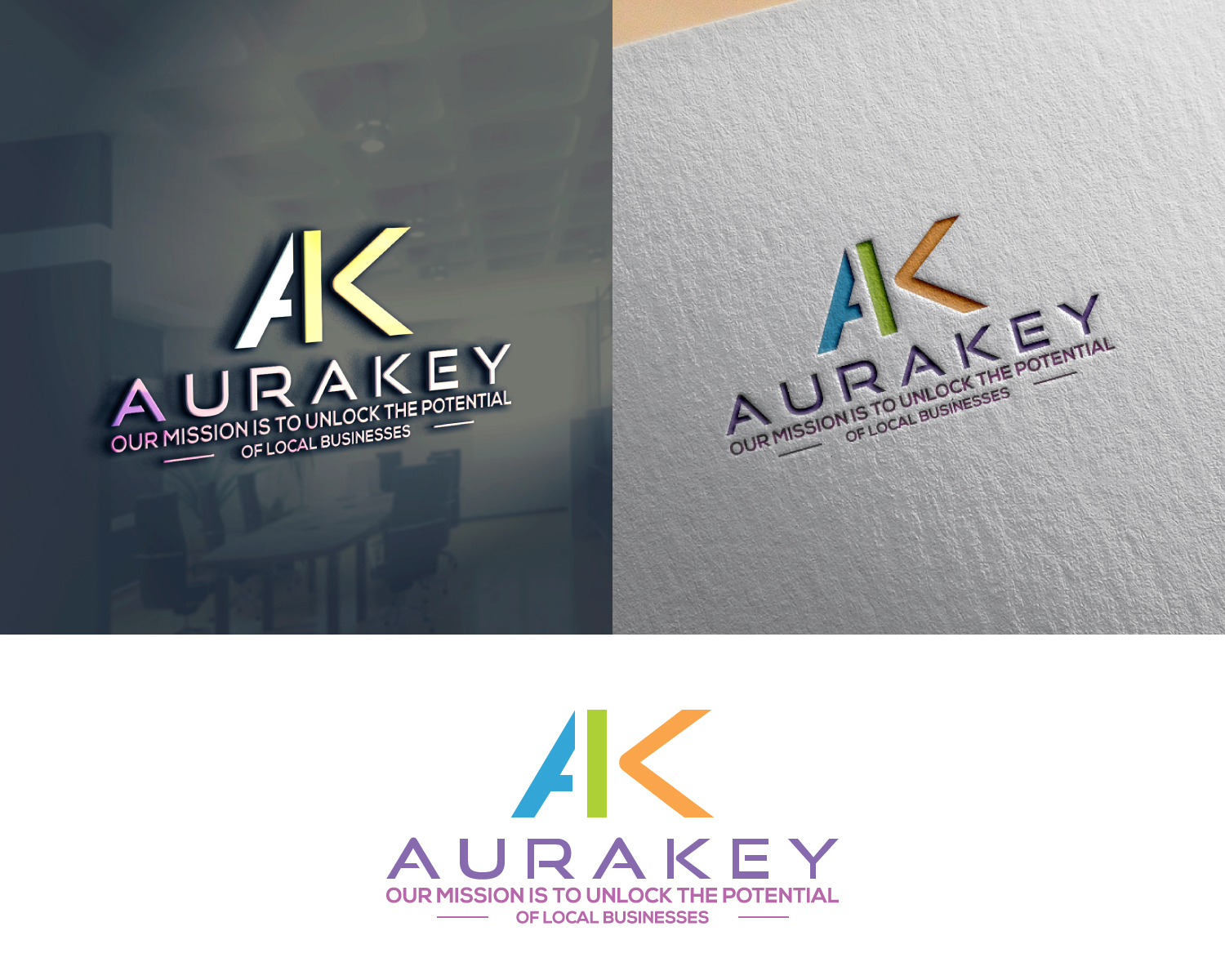 Logo Design by MAWBM for AuraKey | Design #13127085