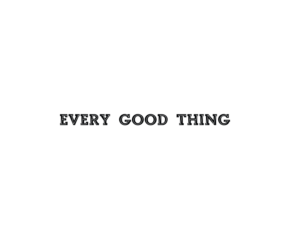 Logo Design by Kreatif for Every Good Thing | Design: #13040522
