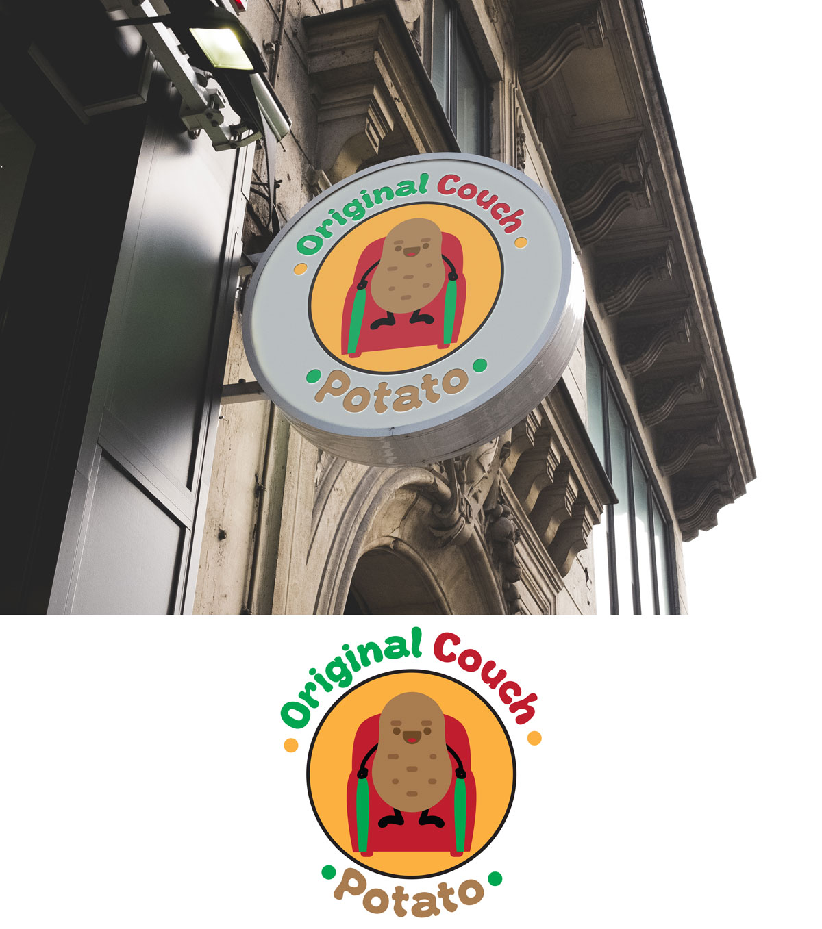 Logo Design by Impressive Sol for Original Couch Potato | Design #13246996