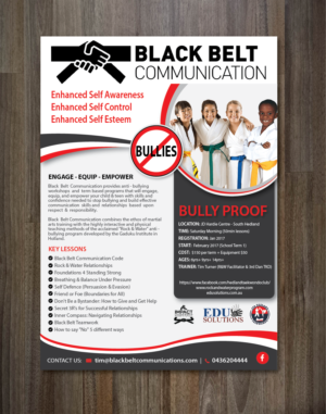 Promotional Flyer for Black Belt Communication | Design de Flyer par alex989