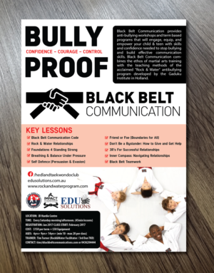 Promotional Flyer for Black Belt Communication | Design de Flyer par Alexandar