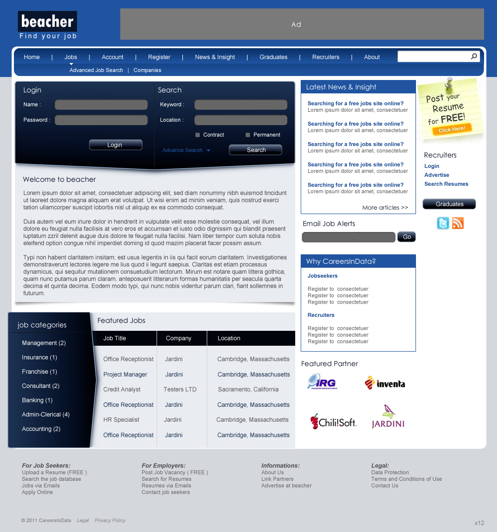 Web-Design von pb für dieses Projekt | Design #551278