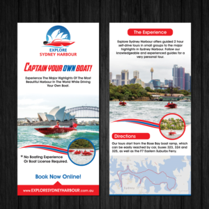 DL flyer for boat tour business in Sydney | Flyer Design by ecorokerz