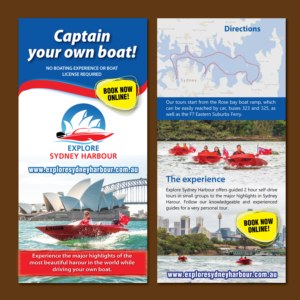 DL flyer for boat tour business in Sydney | Flyer Design by meet007