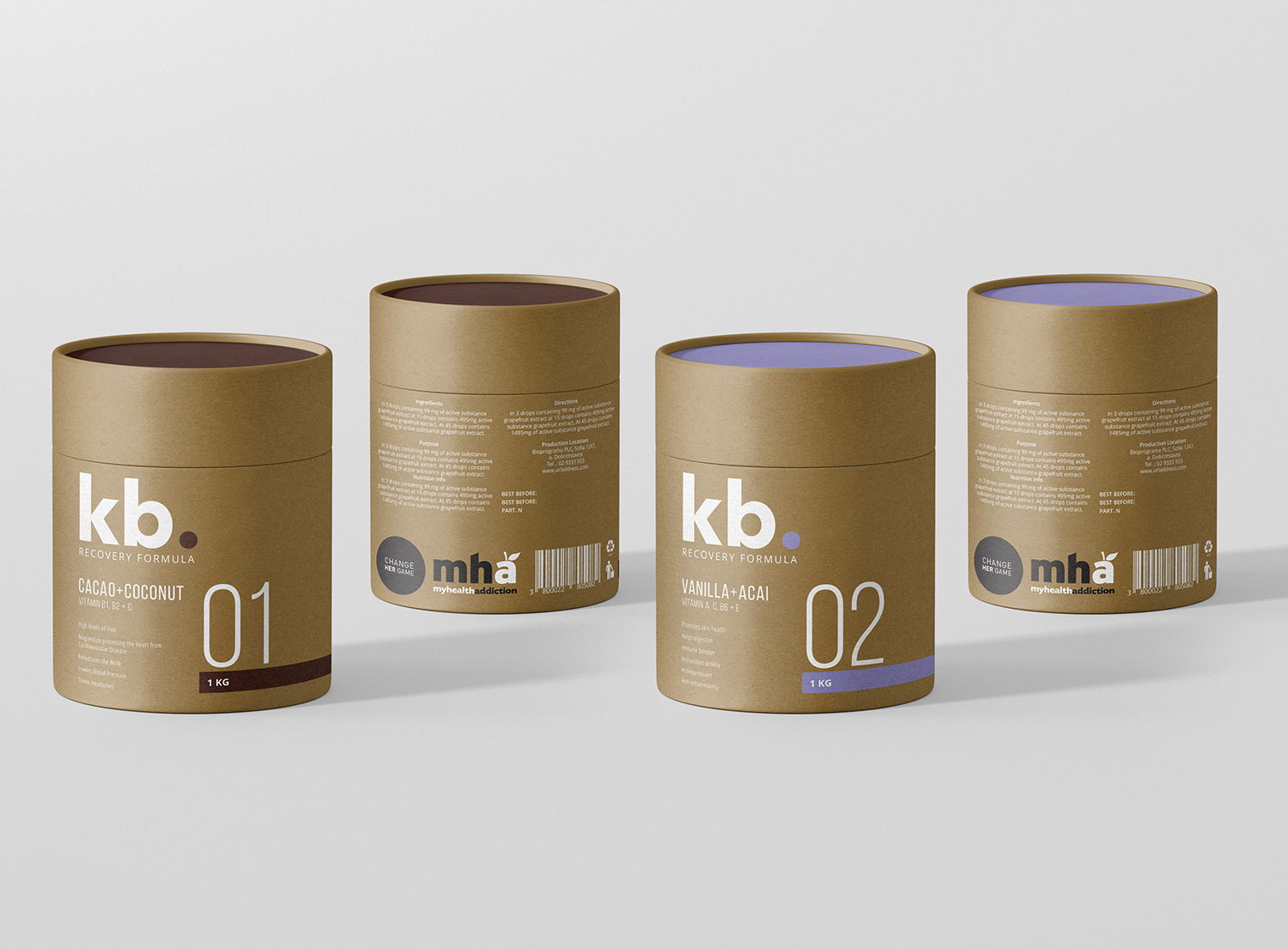 Packaging Design by Ted Vesania for My Health Addiction | Design: #13130737
