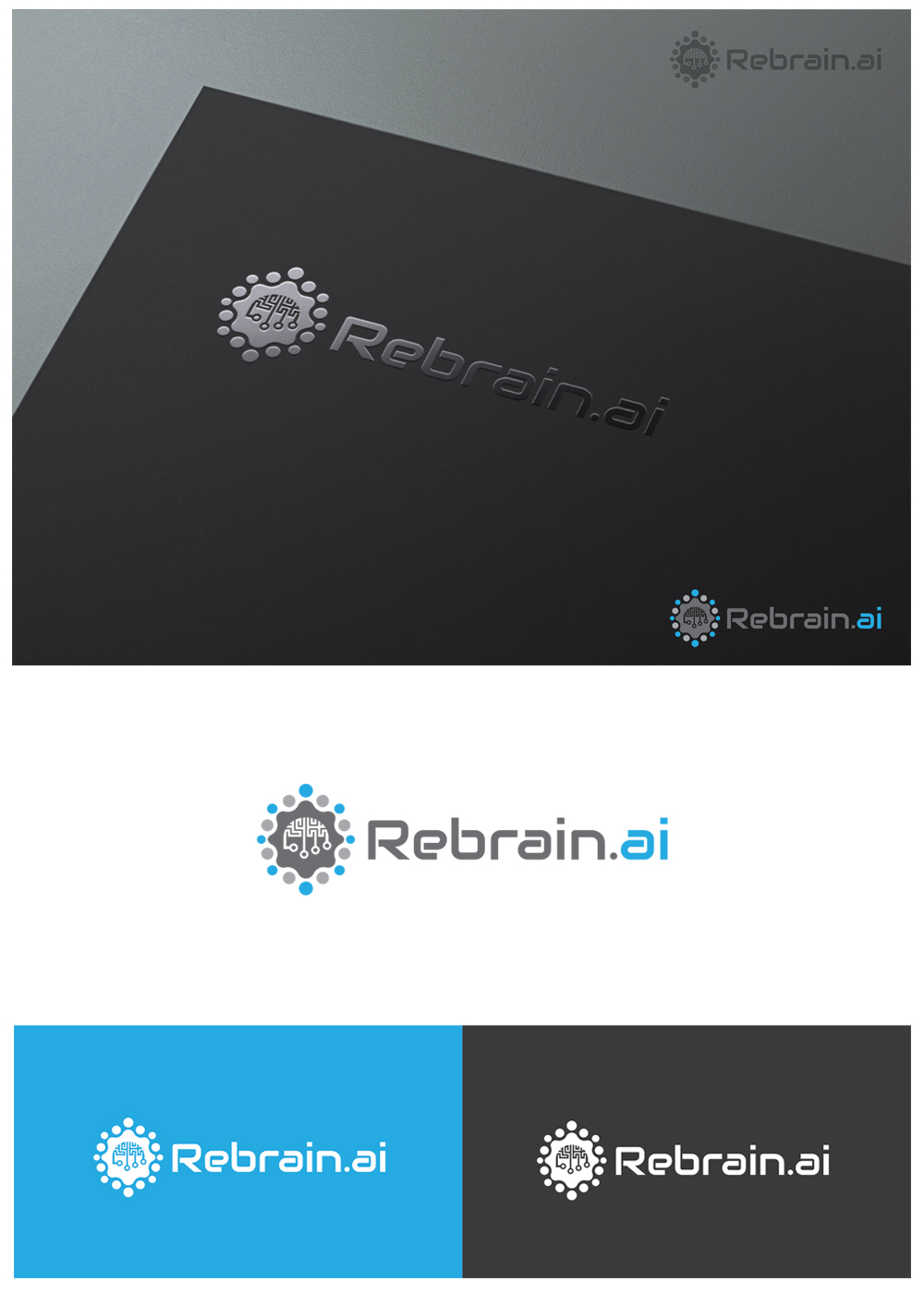 Logo Design by goranvisnjic82 for Rebrain.ai | Design #13130888