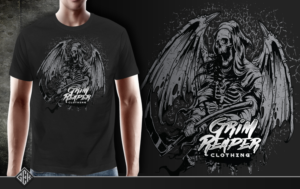 Grim Reaper Artwork Design (A Goulish, Decaying Demon)