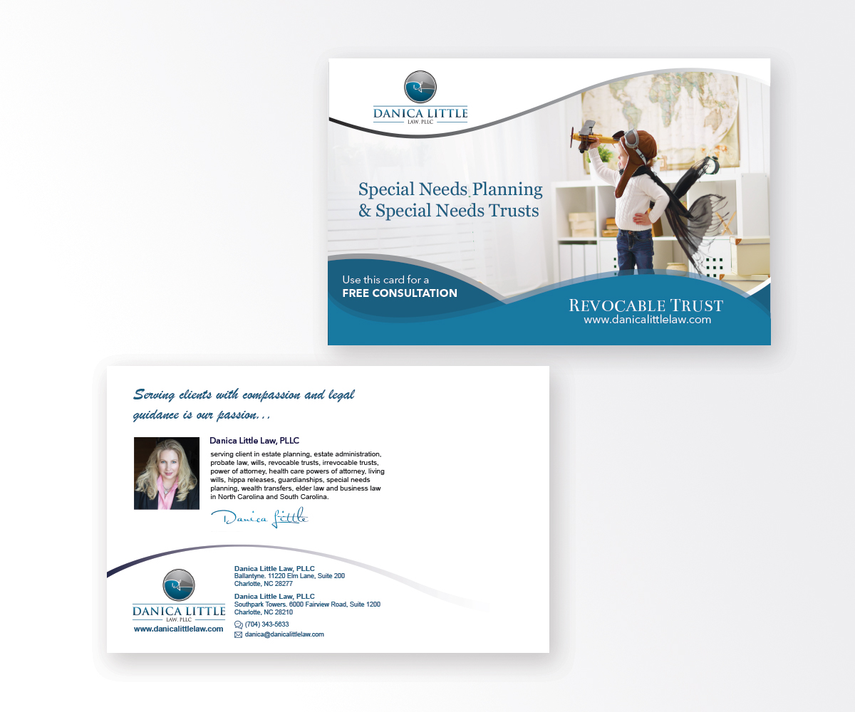 Postcard Design by mcoco for Danica Little Law, PLLC | Design #13149456