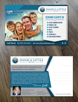 Diseño de Postal por Alexandar para Danica Little Law, PLLC | Diseño: #13103270