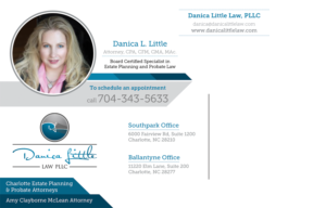 Diseño de Postal por Akshar Shailesh para Danica Little Law, PLLC | Diseño: #13257789