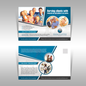Diseño de Postal por debdesign para Danica Little Law, PLLC | Diseño: #13074533