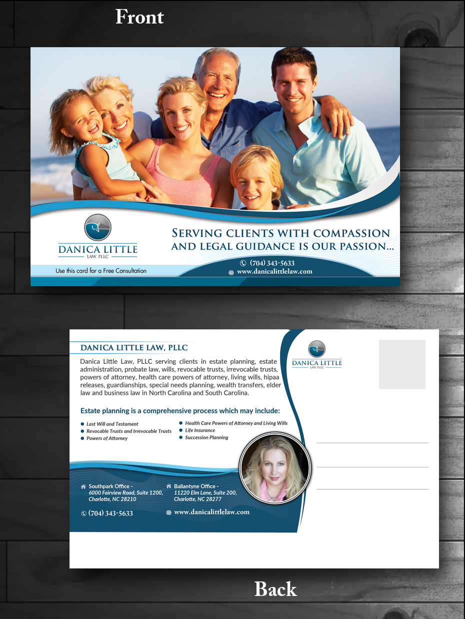Postcard Design by innovative earth for Danica Little Law, PLLC | Design #13162916