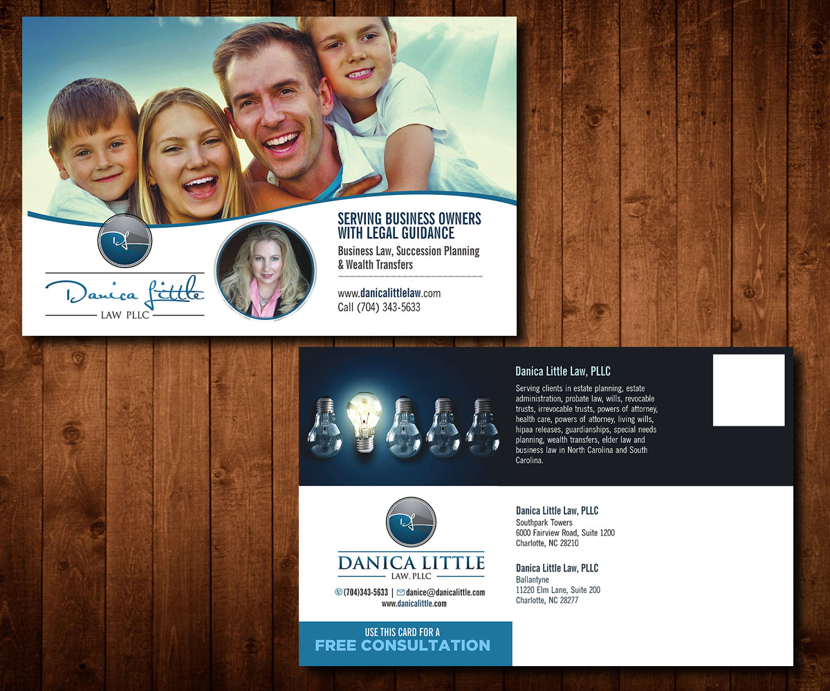 Postcard Design by Designers Hub for Danica Little Law, PLLC | Design #13117431