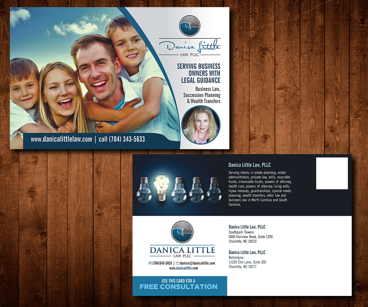Postcard Design by Designers Hub for Danica Little Law, PLLC | Design #13117435