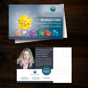 Postcard Design by uk for Danica Little Law, PLLC | Design: #13086370
