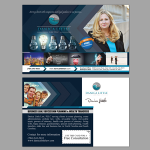 Postcard Design by NatPearlDesigns for Danica Little Law, PLLC | Design: #13130119