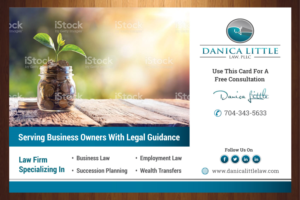Postcard Design by HarmiDesigning for Danica Little Law, PLLC | Design: #13152743