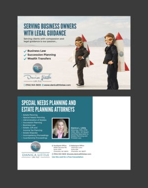 Postcard Design by laxman2creative for Danica Little Law, PLLC | Design: #13096082