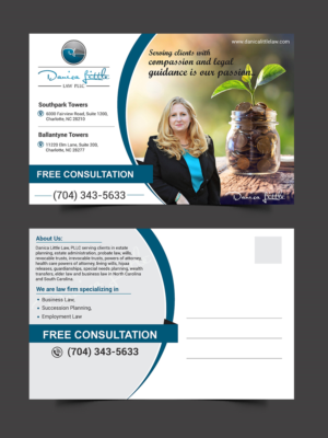 Postcard Design by ecorokerz for Danica Little Law, PLLC | Design: #13071492