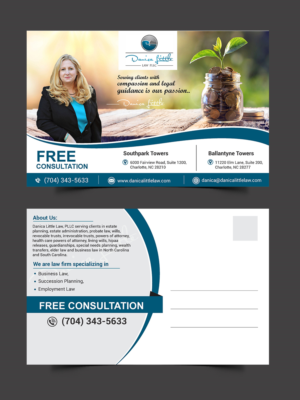 Postcard Design by ecorokerz for Danica Little Law, PLLC | Design: #13072380