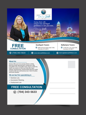 Postcard Design by ecorokerz for Danica Little Law, PLLC | Design: #13102636