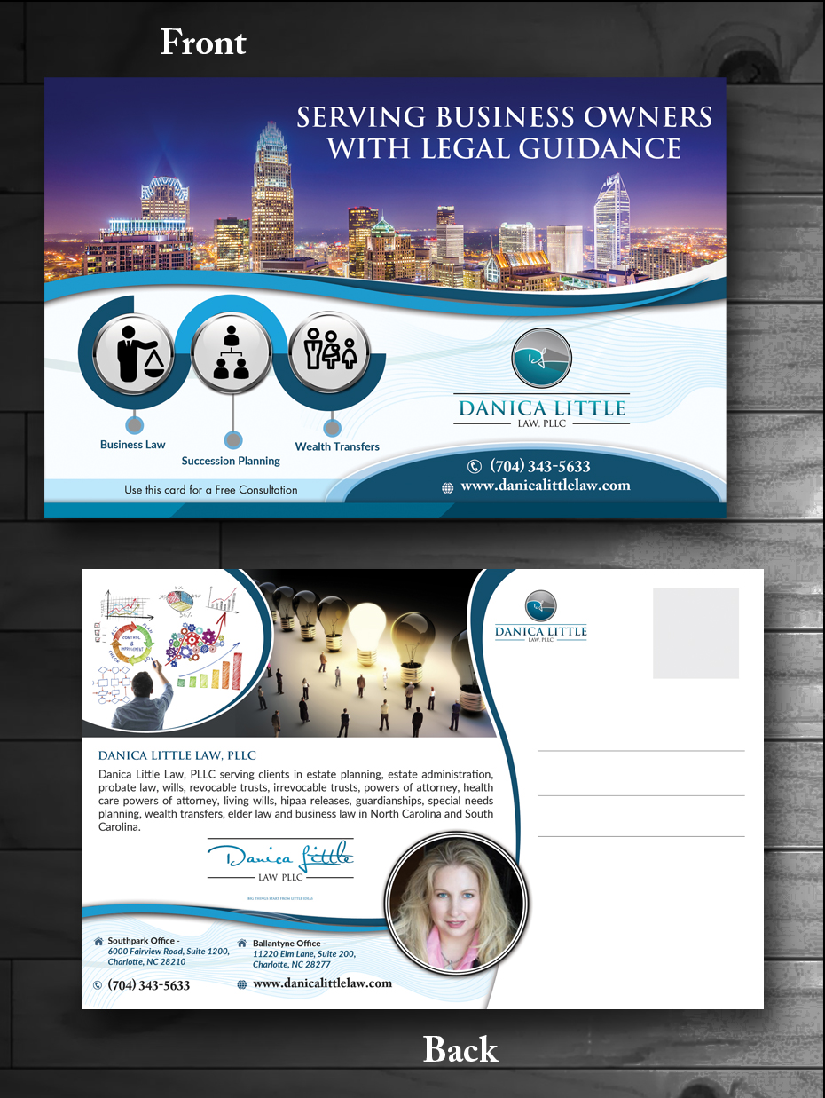 Postcard Design by innovative earth for Danica Little Law, PLLC | Design #13083366