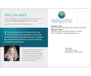 Postcard Design by micheleshubert for Danica Little Law, PLLC | Design: #13092059