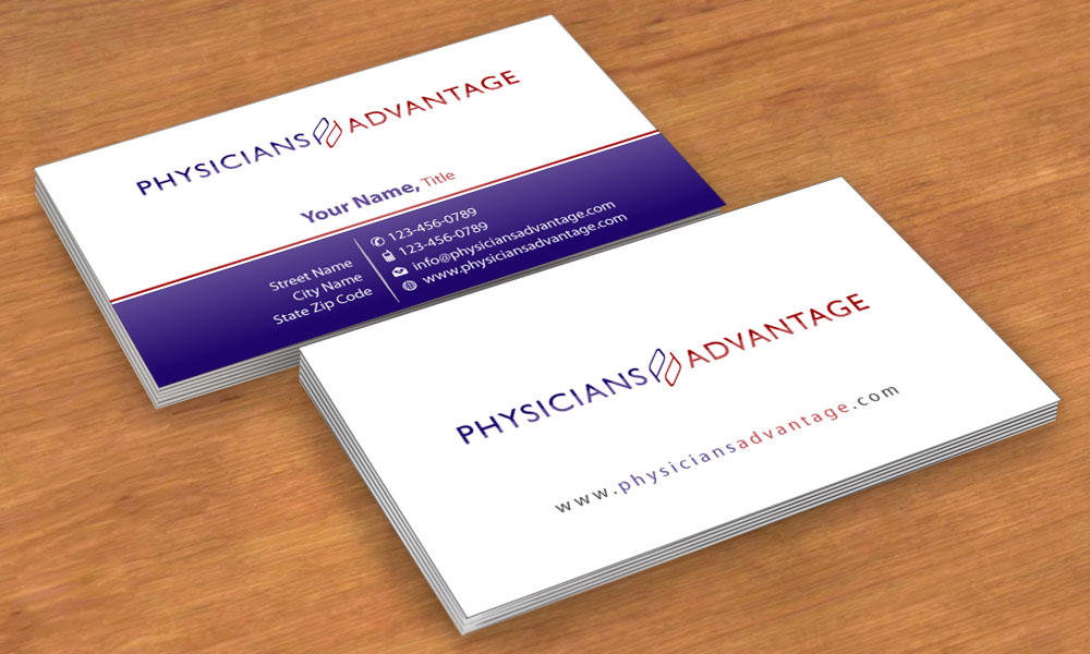 Visitenkarten-Design von Sbss für Physicians Advantage Services, Inc. | Design #2448095