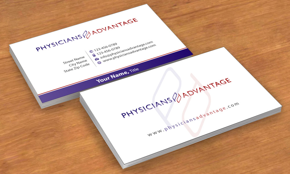 Visitenkarten-Design von Sbss für Physicians Advantage Services, Inc. | Design #2448099