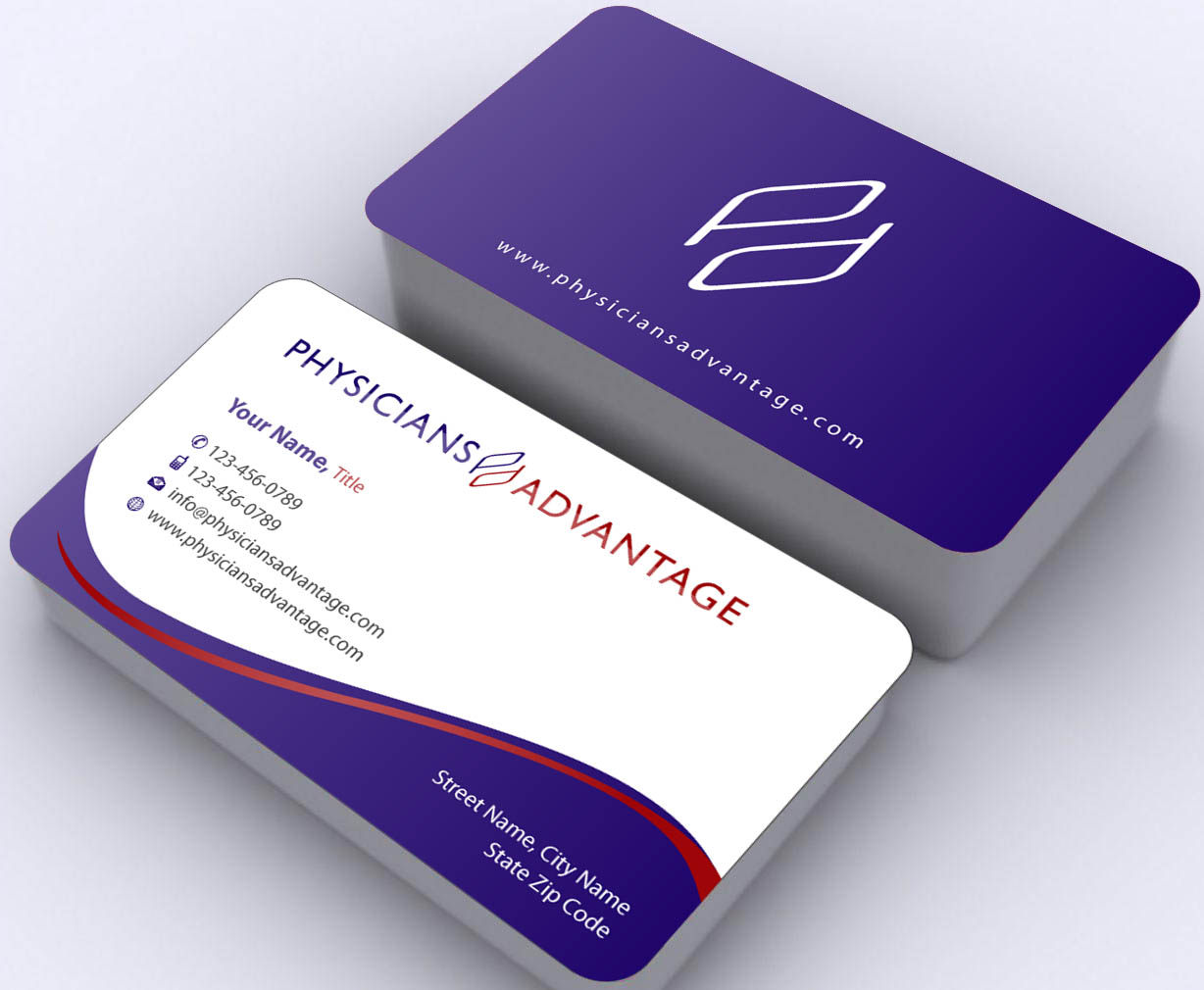 Visitenkarten-Design von Sbss für Physicians Advantage Services, Inc. | Design #2448110