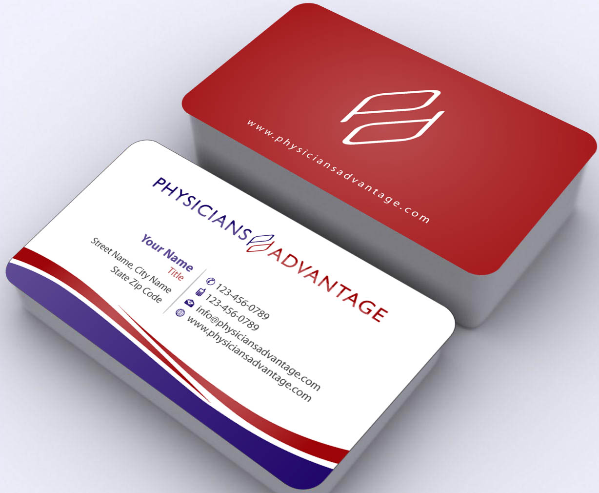 Visitenkarten-Design von Sbss für Physicians Advantage Services, Inc. | Design #2448111