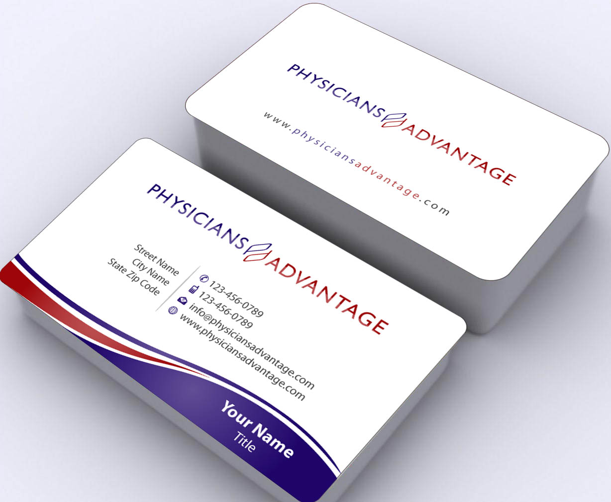 Visitenkarten-Design von Sbss für Physicians Advantage Services, Inc. | Design #2448240