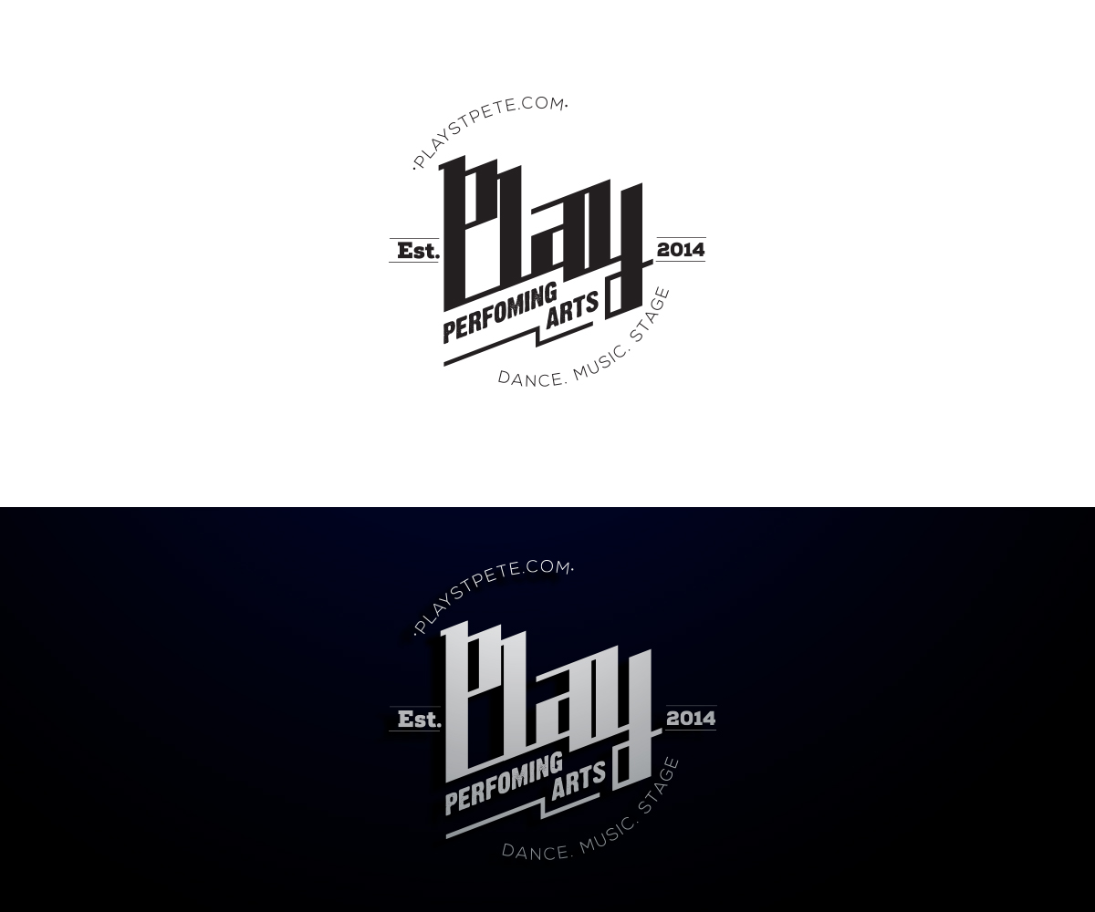Logo Design by GenArt for PLAY Perfroming Arts | Design #13073303