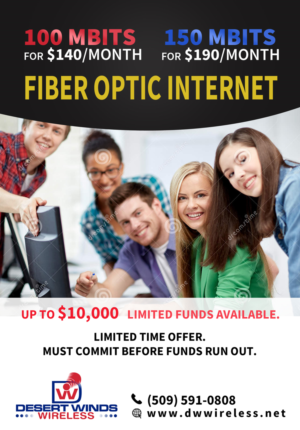 Fiber Optic Internet flyer promotion Winter 2016-2017 | Flyer Design by Gfx.26™