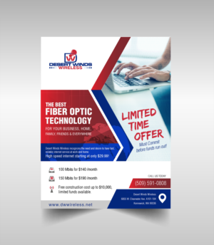 Fiber Optic Internet flyer promotion Winter 2016-2017 | Diseño de Flyer por SD-Designs