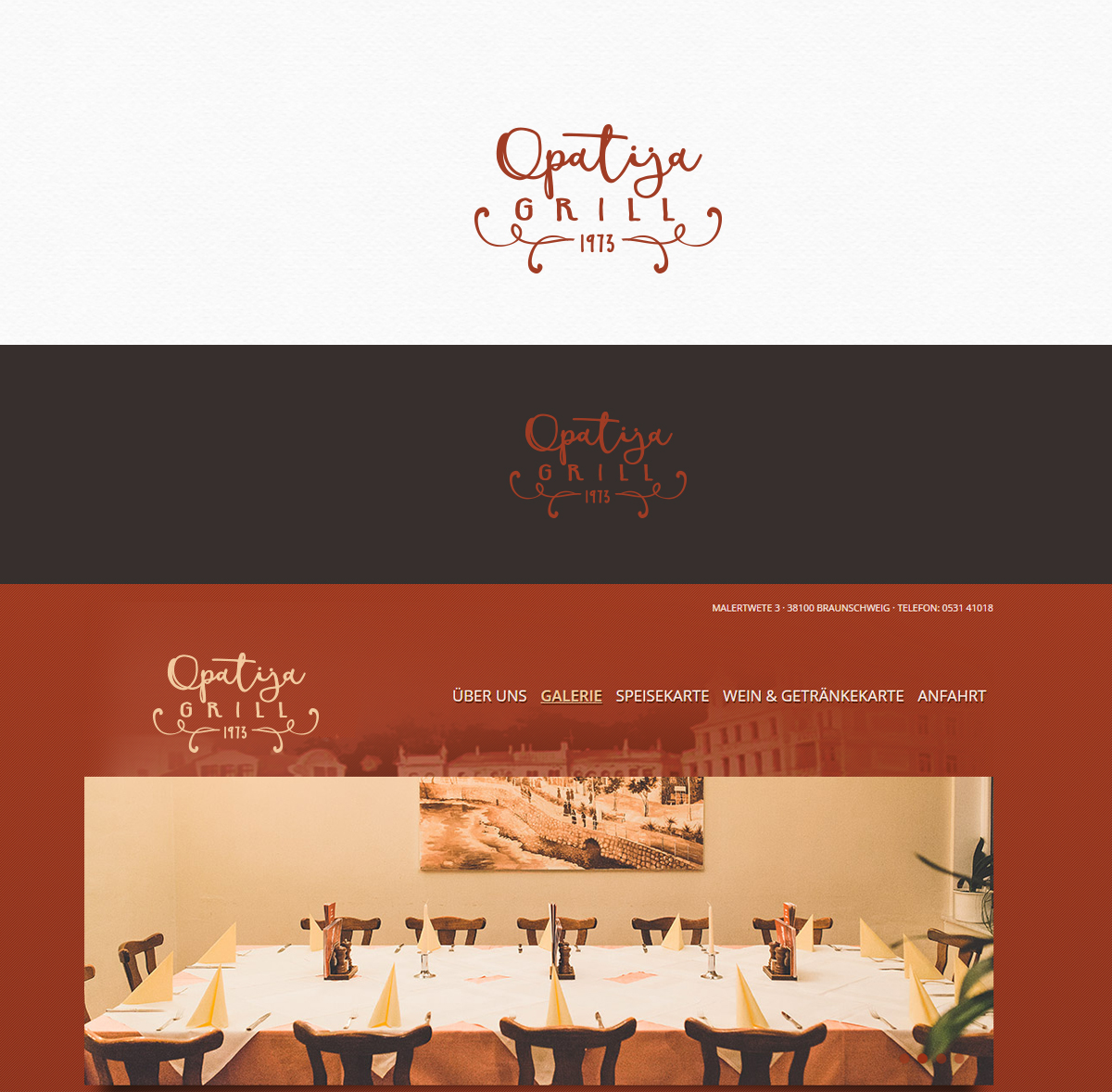 Logo-Design von ne_padamo für Restaurant Opatija Grill | Design #13157787