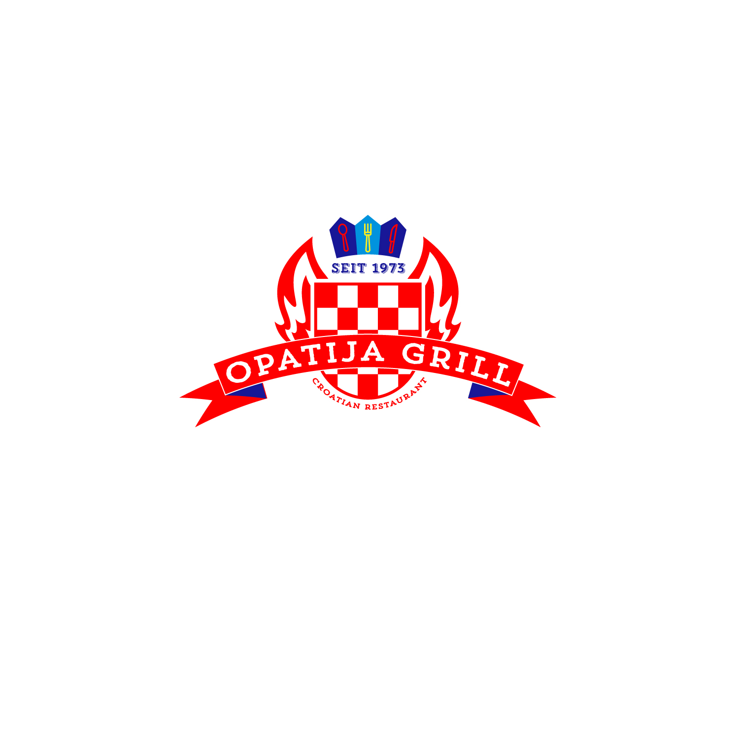 Logo-Design von at-as für Restaurant Opatija Grill | Design #13142878