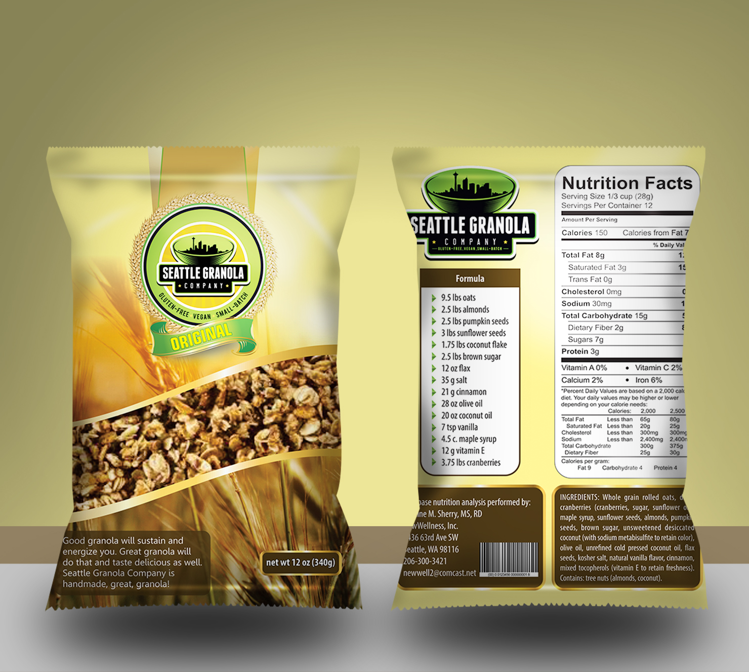 Packaging Design by Petter Goms for Seattle Granola Company | Design #13114662