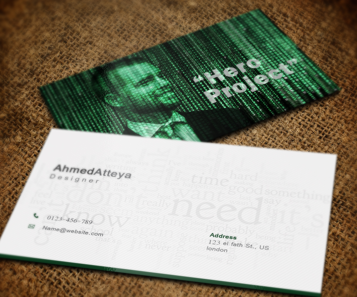 Business Card Design by a7mddz for this project | Design #13128383