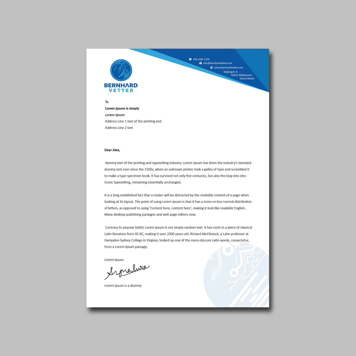 Letterhead Design by kousik for this project | Design #13141564
